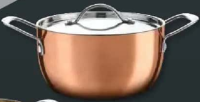 SILVERCREST Oală cu strat de cupru, cu capac 2,5 L