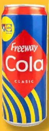 Freeway Băutură răcoritoare carbogazoasă cola / portocale / lămâie 0,33 L