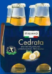 ITALIAMO Băutură răcoritoare aperitiv, Cedrata 4 x 0,2 L