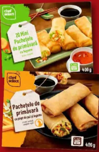 Chef Select Pachețele de primăvară cu legume / cu pui / mini pachețele 400 g