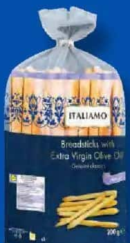 ITALIAMO Grisine cu ulei de măsline clasice / susan 200 g
