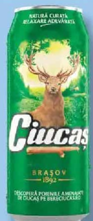 Ciucaș Bere blondă 4,6% vol. 0,5 L