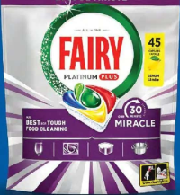 FAIRY Detergent capsule pentru vase Platinum Plus 45 buc.