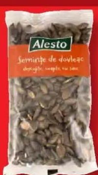 ALESTO Semințe de dovleac descojite prăjite, sărate 100 g