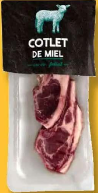 Cotlete de miel, cu os per 100 g