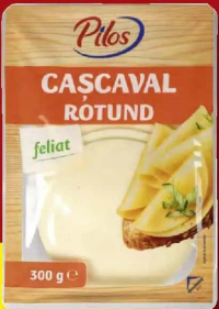 PILOS Cașcaval rotund, feliat 300 g