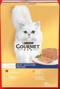 PURINA GOURMET Hrană umedă pentru pisici vită, ton, ficat, curcan 12 x 85 g