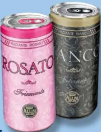 Allini Secco Rosato Frizzante / Secco Bianco Frizzante Vin perlant rose / alb 0,2 L