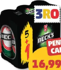 Beck's Bere Blondă 5% alcool 6x500 ml