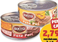 BUCEGI PATE pui / porc, 120 g