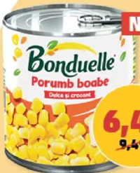 BONDUELLE PORUMB DULCE boabe, 340 g