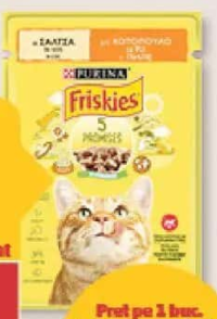 Friskies Hrană umedă pentru pisici pui 85 g