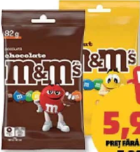 M&M Arahide învelite în ciocolată / Bomboane de ciocolată 82 g