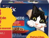 Felix Hrană umedă în sos pentru pisici vită/pui/iepure/miel 12x85 g