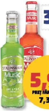 Stalinskaya Music diverse sortimente 4% alcool 275 ml