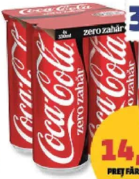 COCA-COLA ZERO 4 x 330 ml
