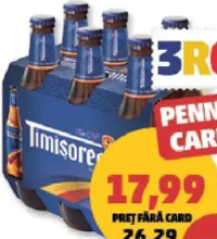 Timișoreana Bere Blondă 5% alcool 6x330 ml