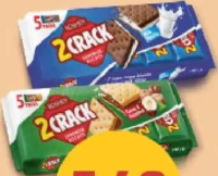 Roshen 2 Crack Biscuiți lapte și vanilie / cacao și alune 190 g