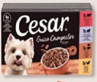 CESAR HRANĂ UMEDĂ SELECȚII CARNE SOS 4 x 150 g