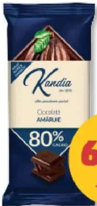Kandia Ciocolată amăruie 80% 80 g