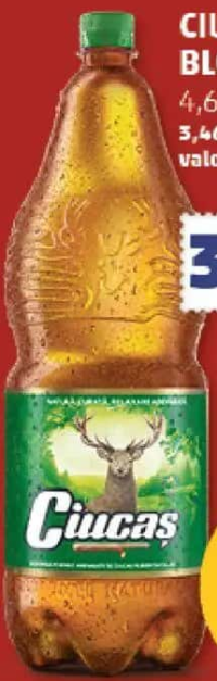Ciucaș Bere Blondă 4,6% alcool 2,25 l