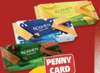 Roshen Napolitane cu cremă lapte / cacao / lămâie 216 g