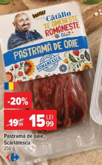 Scărlătescu Pastramă de oaie 250 g