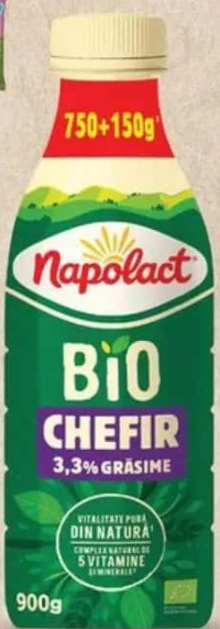 Napolact Bio Chefir ecologic 3.3% grăsime 900 g