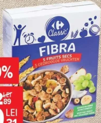 Carrefour Classic Musli fibre și fructe 500 g