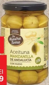 De Nuestra Tierra Măsline verzi Manzanilla 335 g