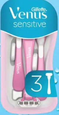 Gillette Venus Sensitive Aparat de ras de unică folosință, pentru femei 3 buc., per pachet