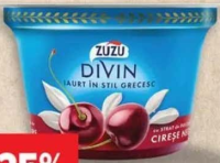 Zuzu Divin Iaurt în stil grecesc cu cireșe/ caise 150 g