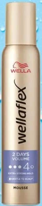 Wella Wellaflex Spumă pentru păr 2 Days Volume cu fixare extra puternică, Fixare 4/5 200 ml