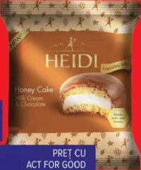 Heidi Prăjitură cu ciocolată și cremă de lapte/ciocolată 40 g