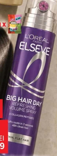 Spray pentru reîmprospătarea volumului părului L'Oreal Paris Elseve Collagen Lifter 200 ml