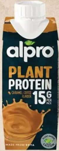 Băutură pe baza de soia cu proteine, cu aromă de caramel/ciocolată, Alpro 250 ml