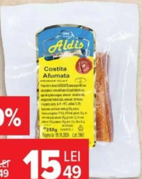 Aldis Costiță afumată, 250 g
