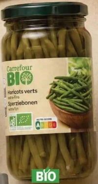Carrefour Bio Fasole verde păstăi 330 g