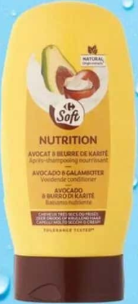 Carrefour Soft Balsam nutritiv cu extract de avocado și unt de shea 200 ml
