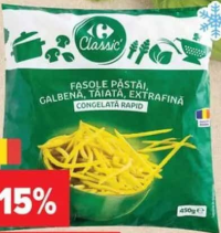 Carrefour Classic Fasole galbenă, tăiată 450 g