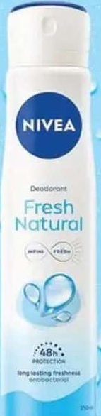 Nivea Deodorant pentru femei 48H Fresh Natural / Fresh Rose Touch 250 ml