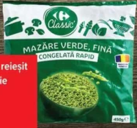 Carrefour Classic Mazăre verde, fină 450 g