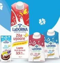 Lapte fără lactoză, LaDorna Zile Ușoare 3.5% grăsime, 1 L