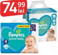 Scutece bebeluși PAMPERS Active Baby