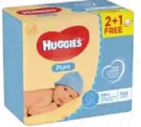 Șervețele umede HUGGIES Pure Triplo 3x56 buc