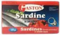 Sardine în sos tomat GASTON 125 g
