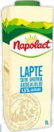 Lapte NAPOLACT 1.5% grăsime 1 L