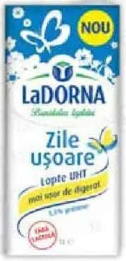 Lapte UHT fără lactoză LaDORNA 1.5% grăsime 1 L