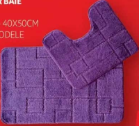 Set Covor Baie 2 Bucăți 50X80CM + 40X50CM