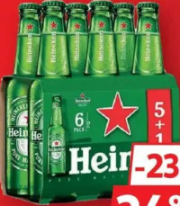 Heineken Bere Blondă Sticlă 5+1x0.33L